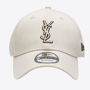 Saint Laurent NEW ERA CASSANDRE CAP IN CANVAS